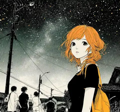 玄幻漫画封面，古风少年御剑飞行